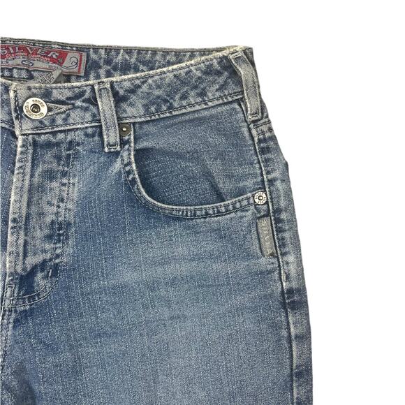 Silver Bootcut Y2K Western Jeans - Picture 5 of 7